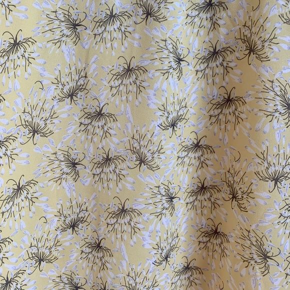 Line & Dot Jamie Mini Dress in Custard Yellow Floral, Size Medium ✨ - Picture 5 of 13